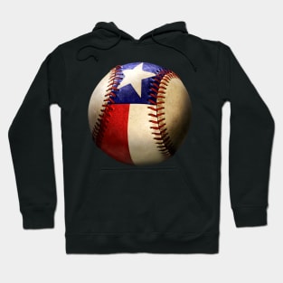 Texas Baseball Lover State of Texas Flag Hoodie